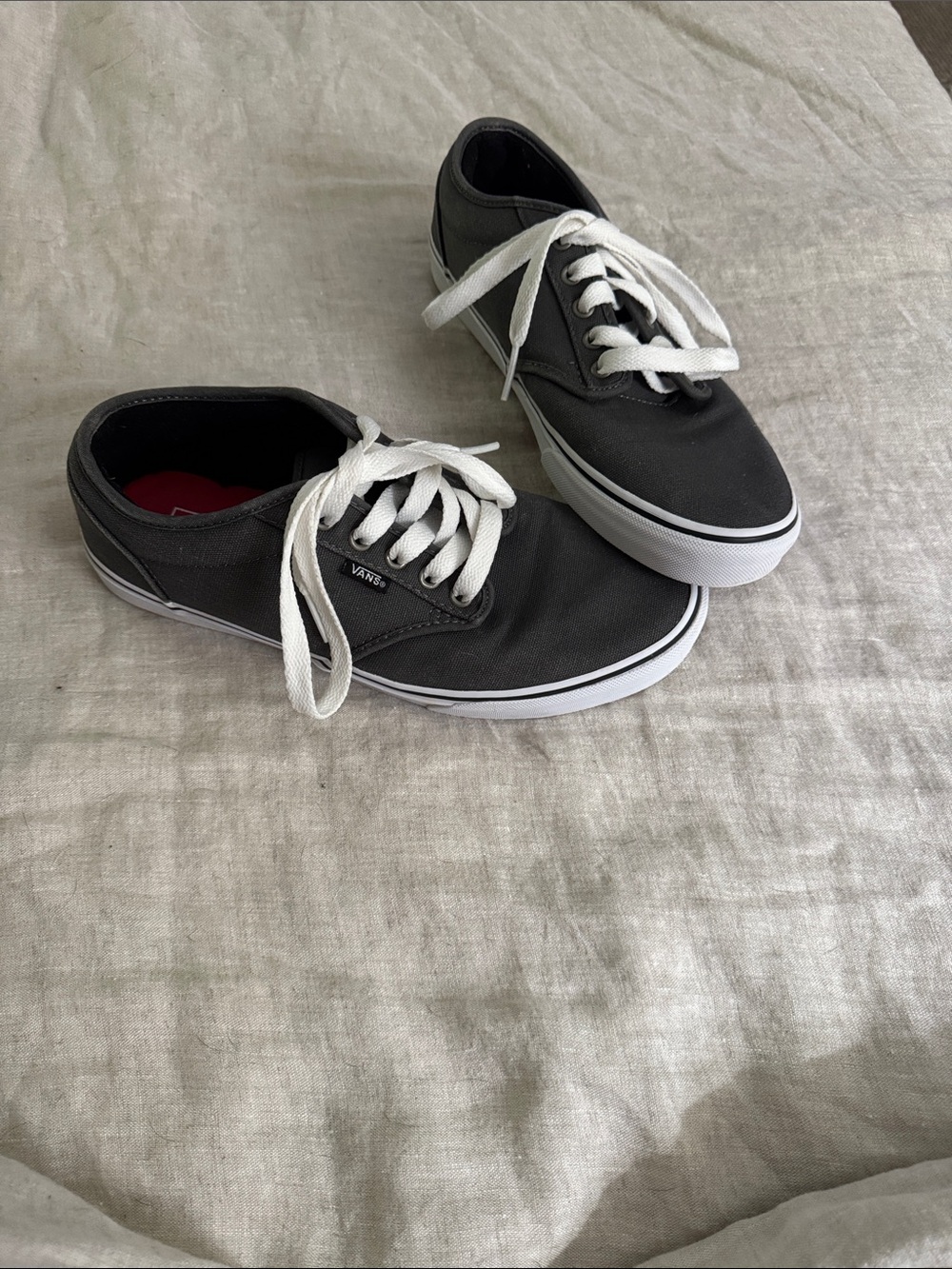Vans Black Canvas Low-Top Sneakers with White Accents